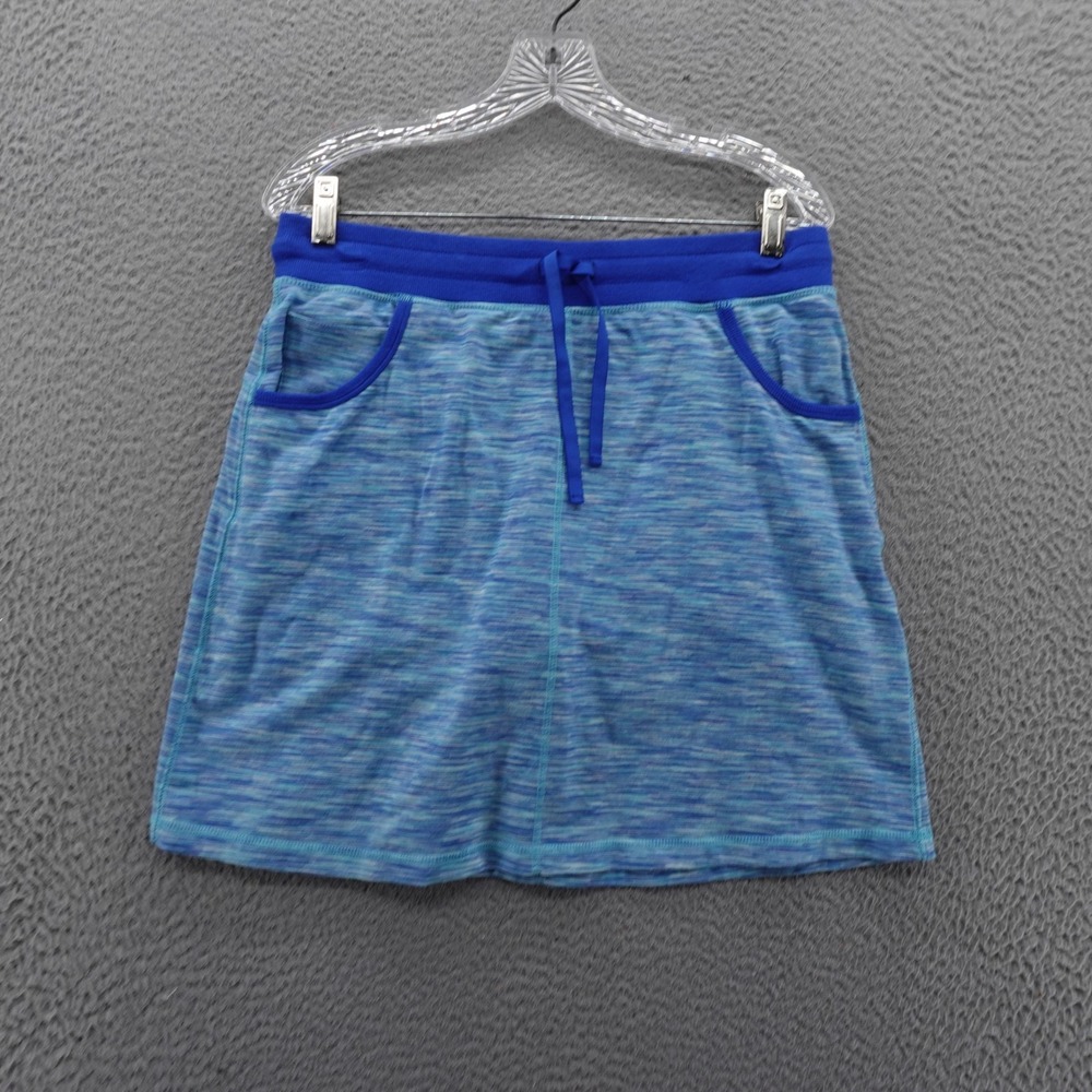 T by Talbots Space Dye Performance‎ Skort Skirt Medium Blue Womens Beach Casual